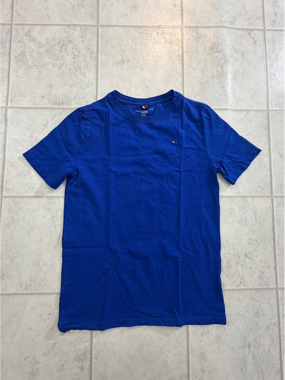 Tommy Hilfiger blue T shirt size L 16